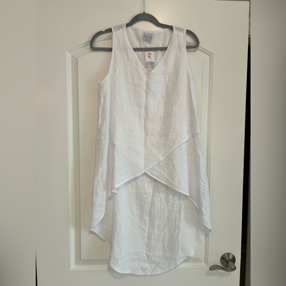 Brand Pure Match Linen Dress/Tunic Topper Size Small; NWT